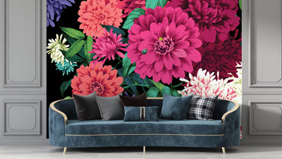 Oversized Floral Wallpaper