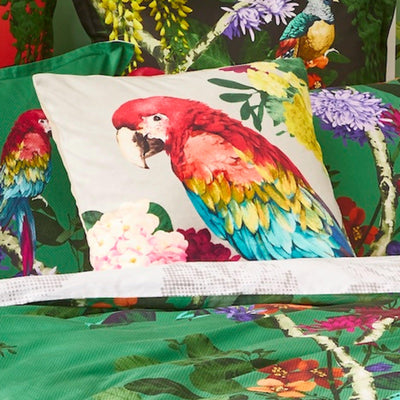 Chintz Parrot Square 50x50cm Velvet Cushion Cover-Cushion-LUXOTIC