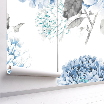 Chrysanthemum Wallpaper-Wallpaper-LUXOTIC