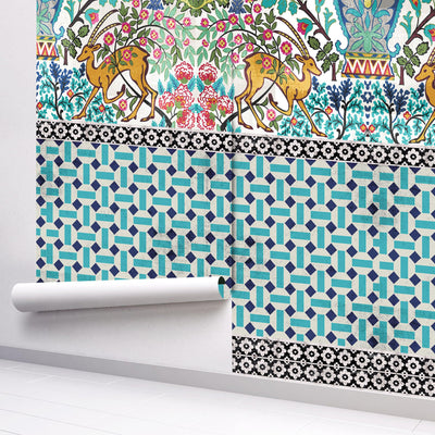 Parisa Tile Wallpaper-Wallpaper-LUXOTIC