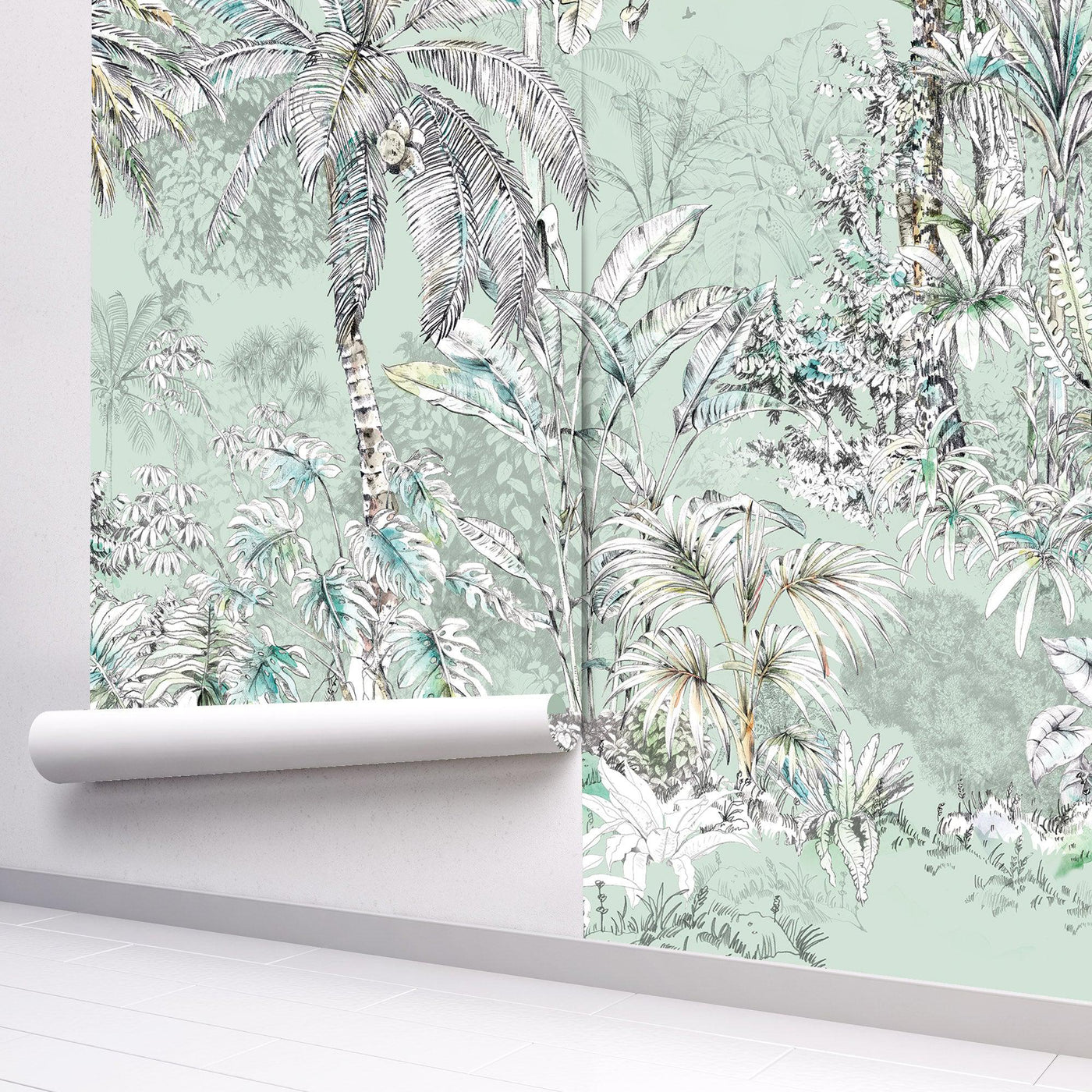 Tropical Jungle Wallpaper-Wallpaper-LUXOTIC