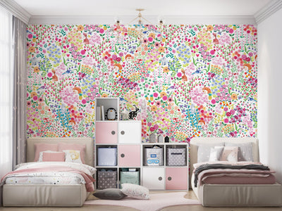 Wildflower Friends Wallpaper-Wallpaper-LUXOTIC