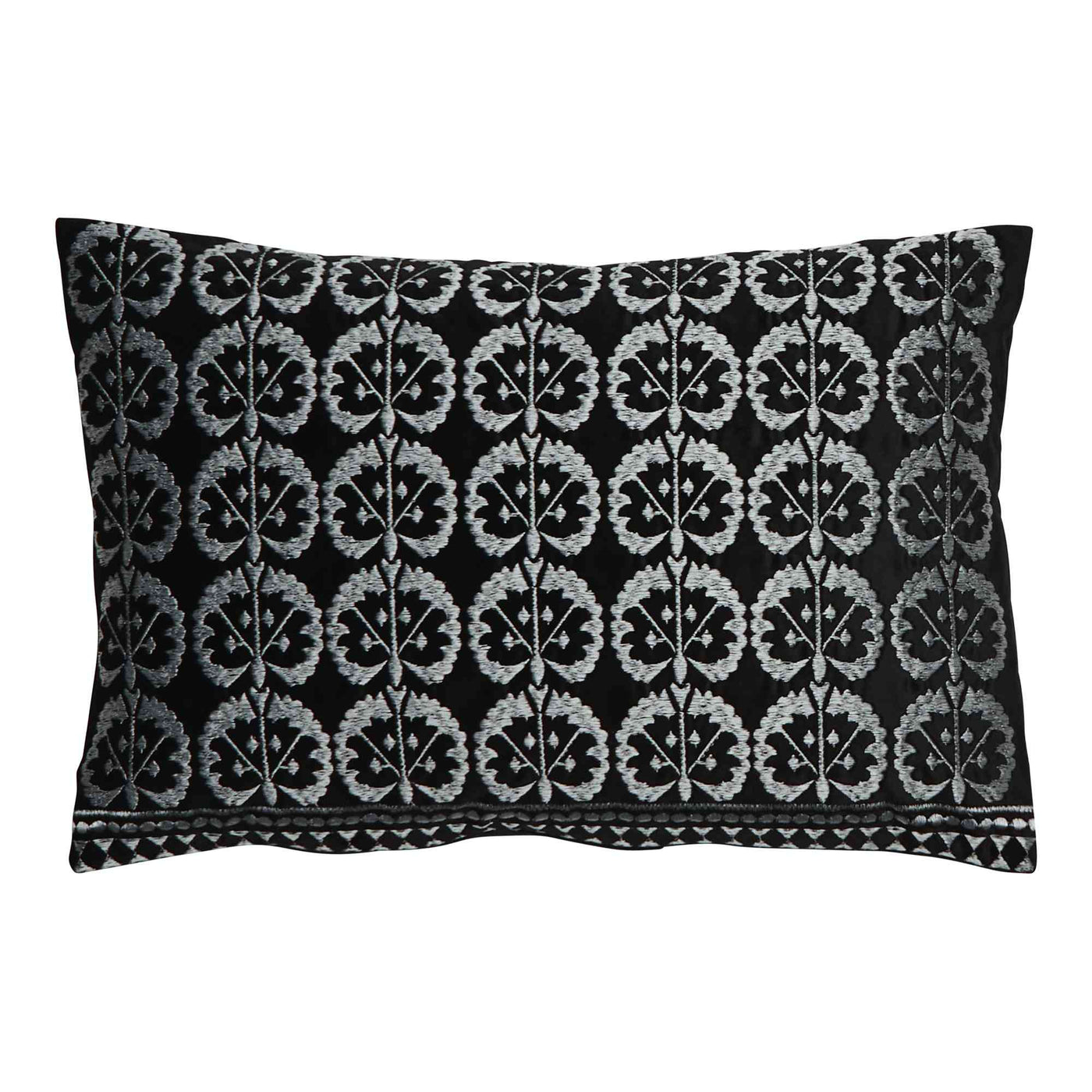 Eva Lattice Rectangle Velvet Cushion Cover (55x35cm)-Cushion-LUXOTIC