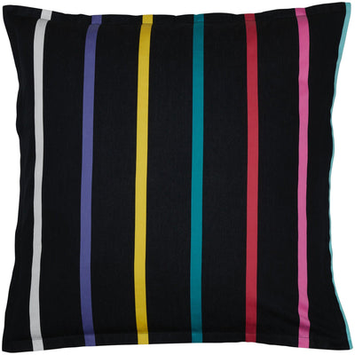 Pencil Stripes Black European Pillowcase-Euro-LUXOTIC